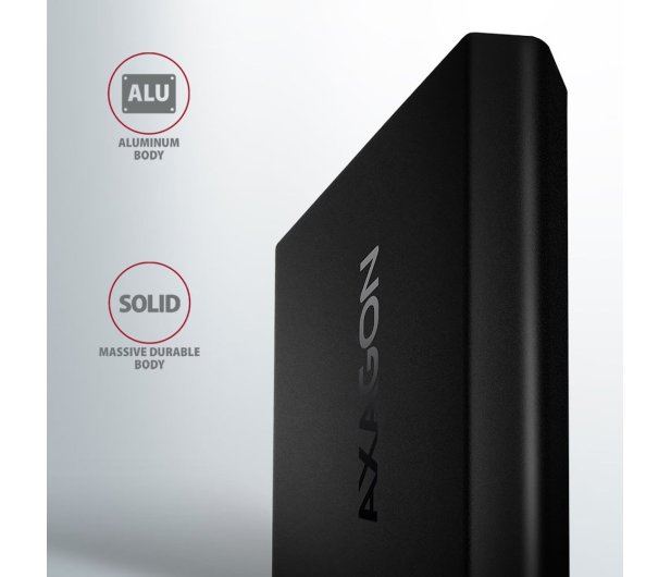 Axagon EEM2-UB2, USB-C 10Gbps - M.2 NVMe SSD ARROW box, czarny - 1353420 - zdjęcie 5